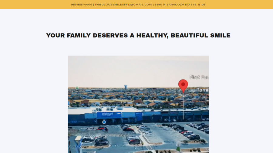 First Family Dental website