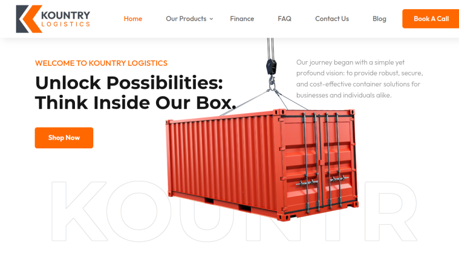 Kountry Logistics website