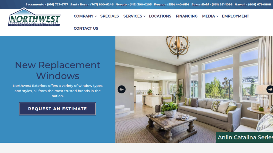 Northwest Exteriors website