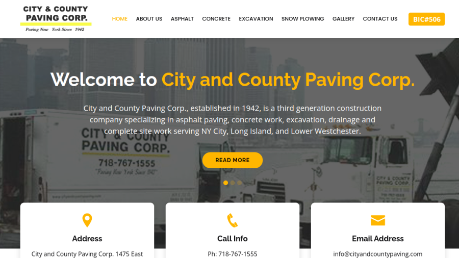 City & County Paving Corp website