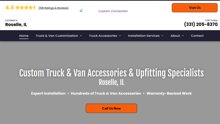 Custom Connection website