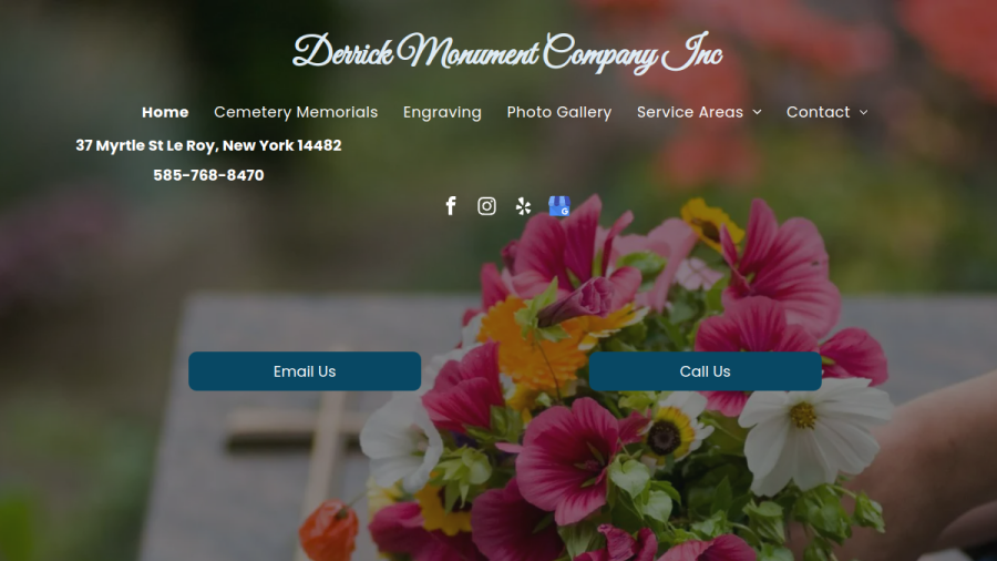 Derrick Monument Company Inc. website