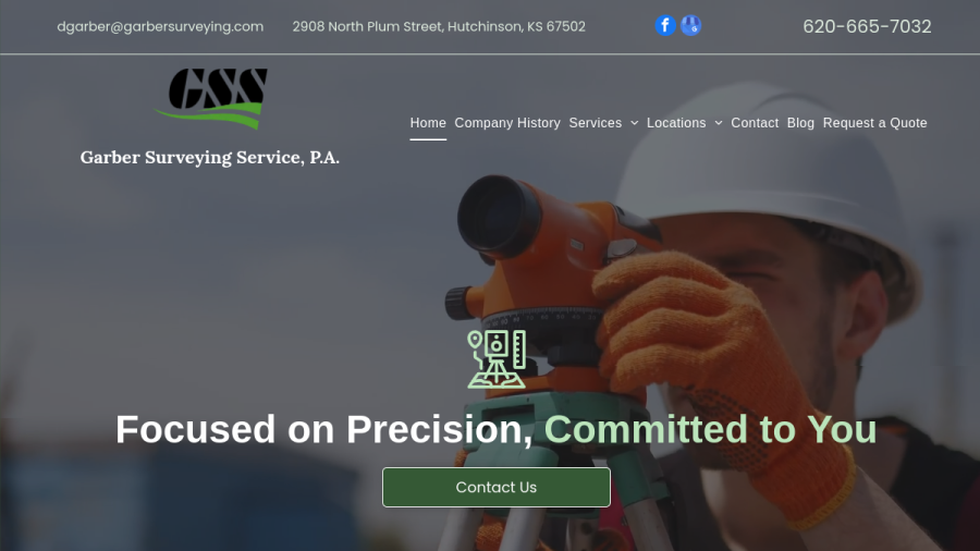 Garber Surveying Service, P.A. website