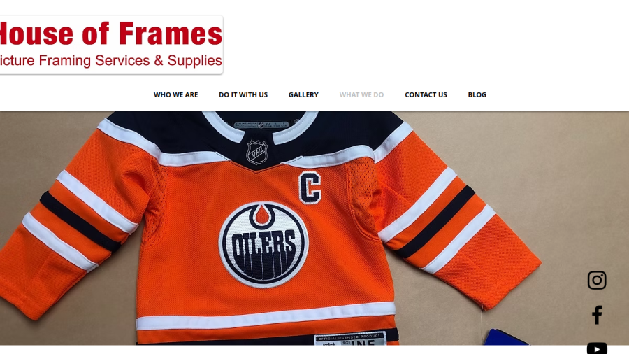 House of Frames website
