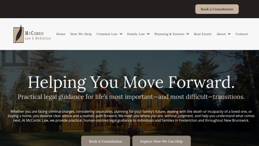 McCordic Law & Mediation website