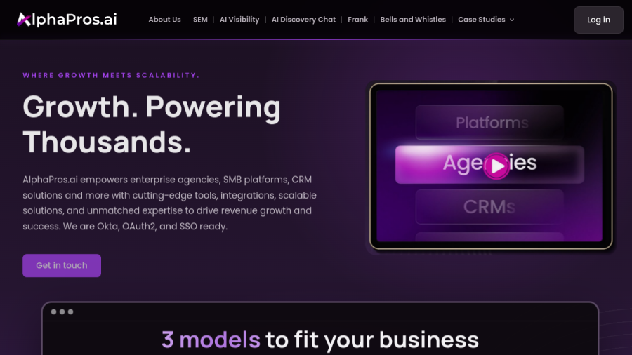 Screenshot of Private Label SEO website