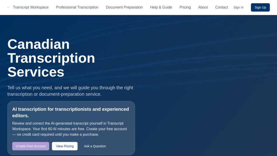 Talk To Text Canada website