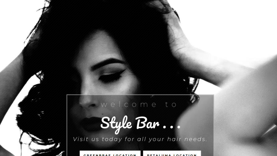 The Style Bar - Petaluma website screenshot