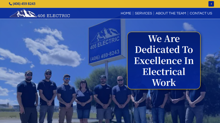406 Electric website screenshot