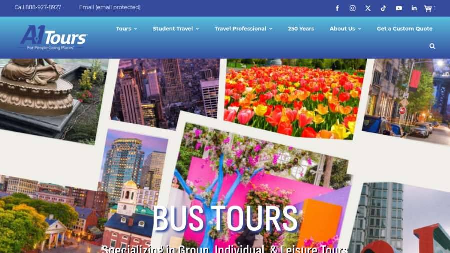 A-1 Tours website
