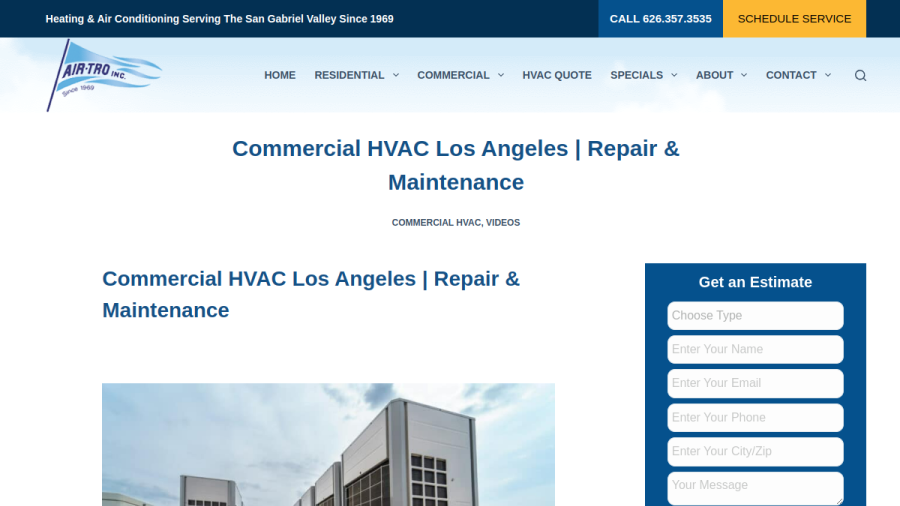Air-Tro Inc website