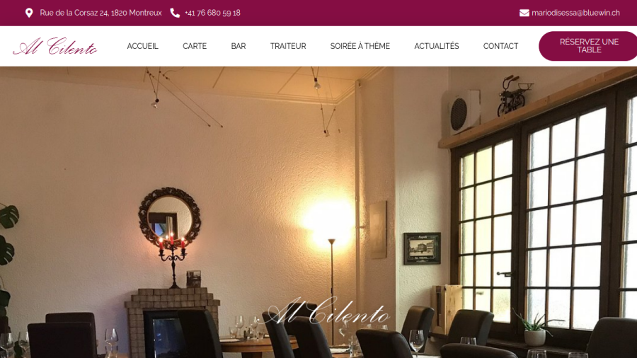 Aperçu du site Al Cilento