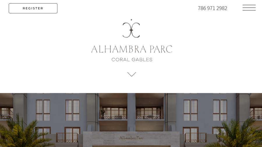Screenshot of the Alhambra Parc website