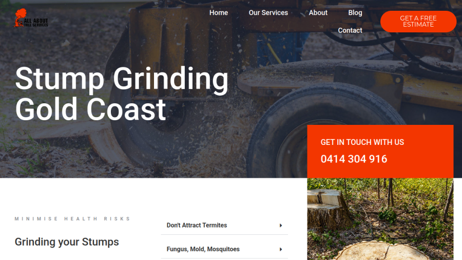 All About Tree Services QLD website