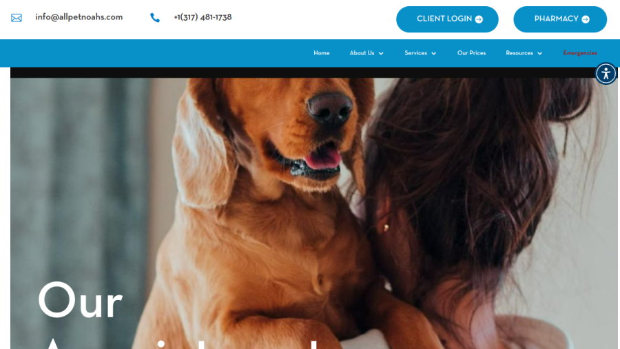 All Pet Express by Noah's website