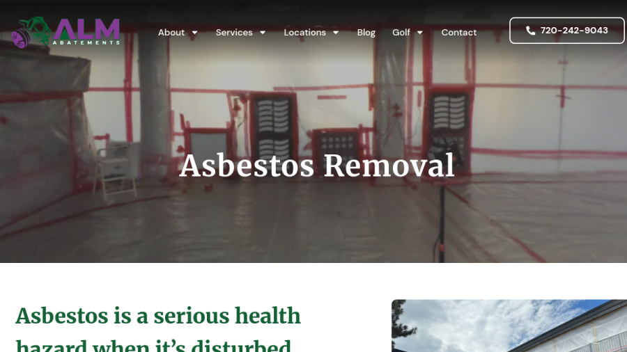 ALM Abatements Inc website