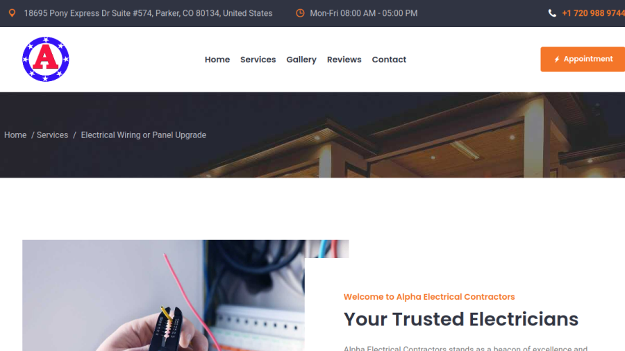 Alpha Electrical Contractors, Inc. website