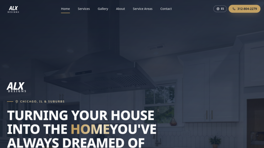 ALX Designs website preview