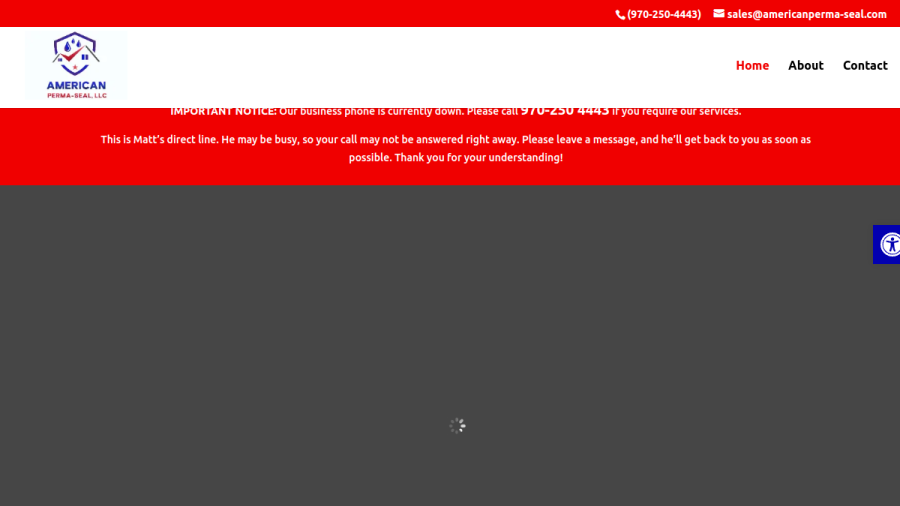 Screenshot of the American Perma-Seal LLC website