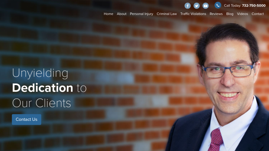 Screenshot of the The Law Office of Andrew S. Maze website