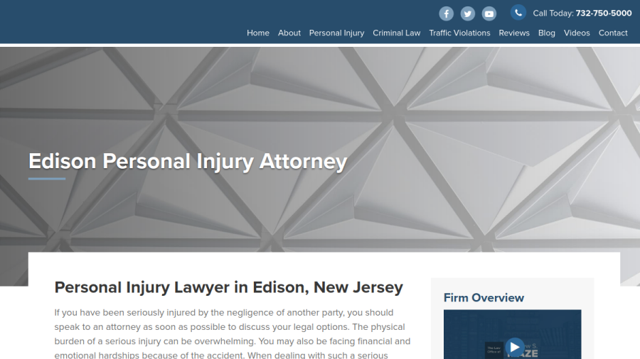 The Law Office of Andrew S. Maze website