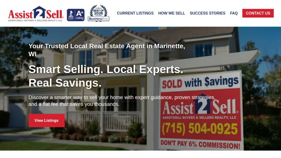 Screenshot of the Assist 2 Sell Buyers & Sellers Realty, LLC website