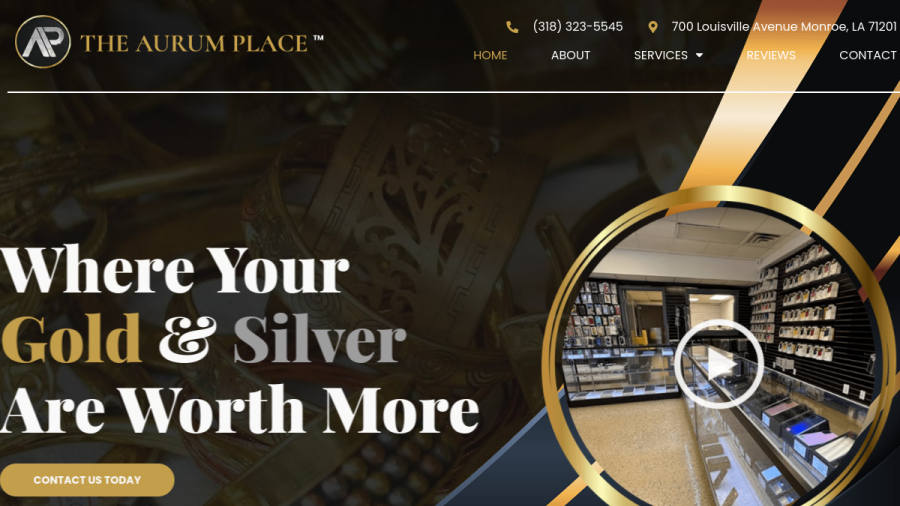 The Aurum Place website