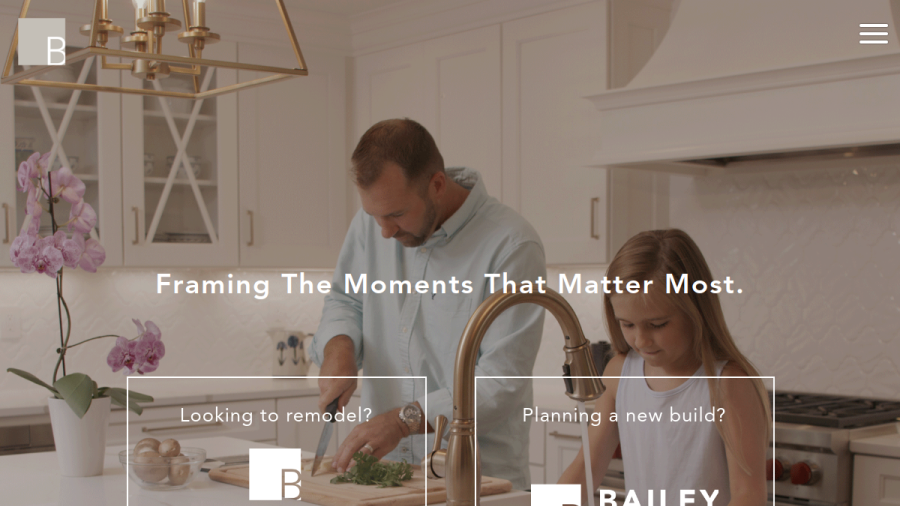 Bailey Design  Build website