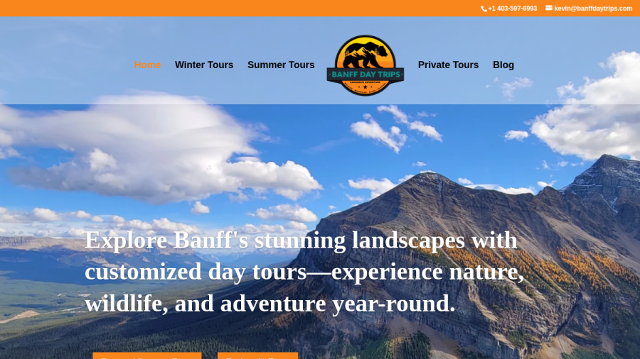 Banff Day Trips website