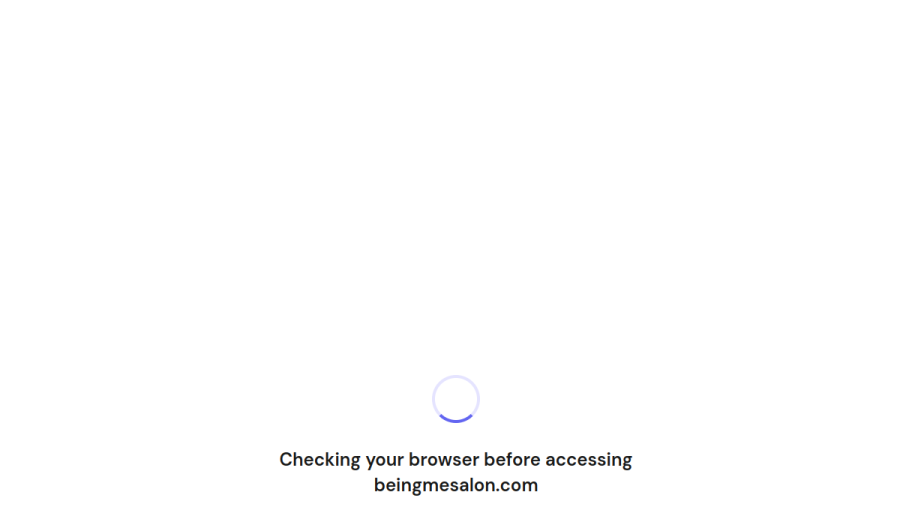 Screenshot of the Being Me Ladies Salon website