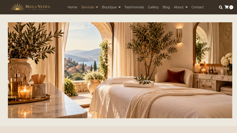 Bella Nuova Day Spa website screenshot