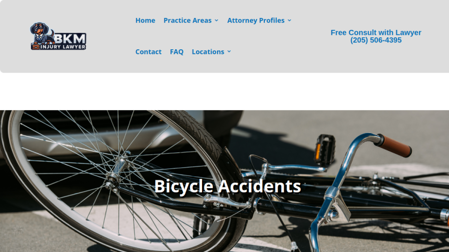BKM Injury Lawyer website