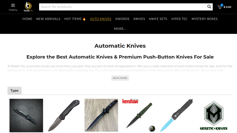 Blade City website