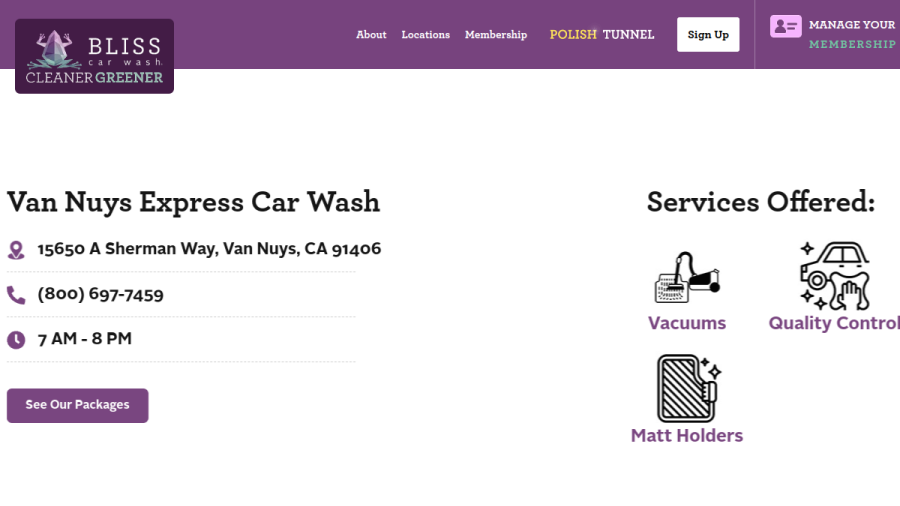 Unlimited Car Wash website