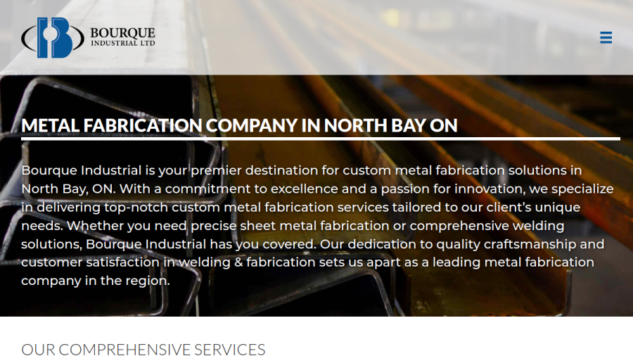 Bourque Industrial Ltd website