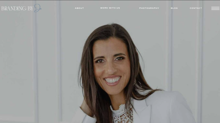 Screenshot of Branding by Jo website