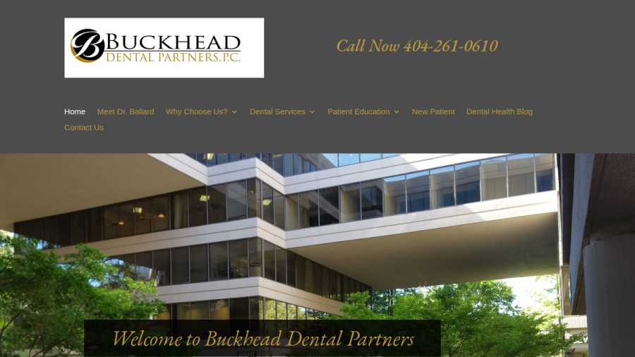 Buckhead Dental Partners website screenshot