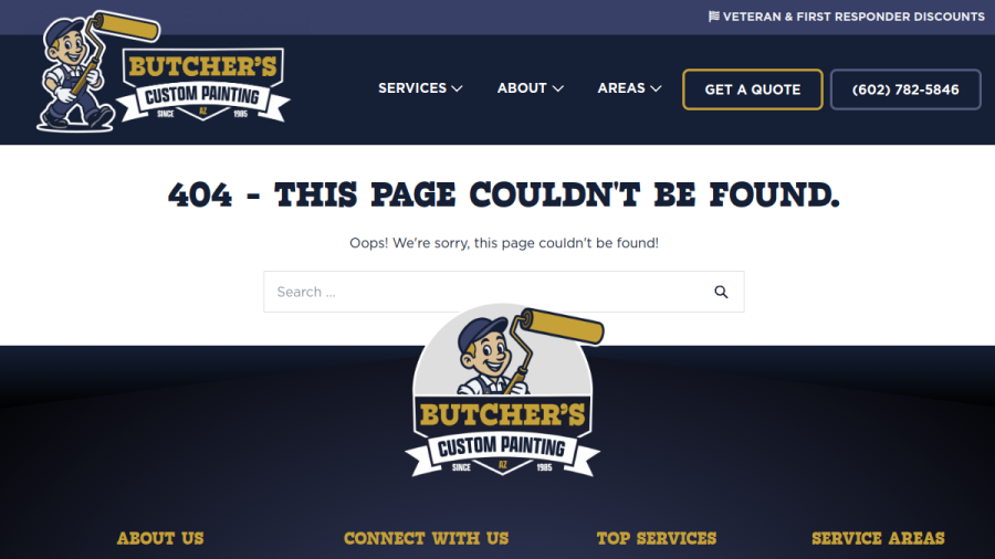 Butcher’s Custom Painting website