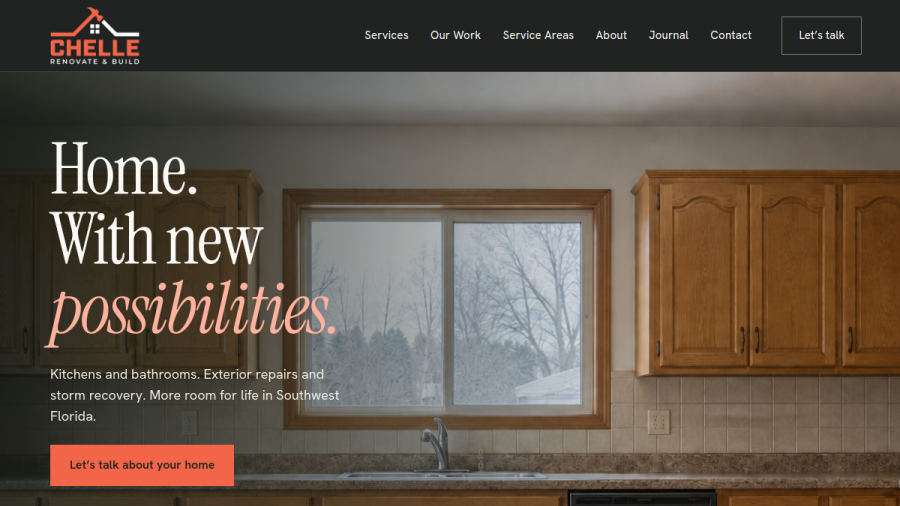 Chelle Renovate & Build website
