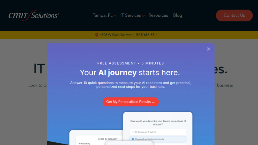 CMIT Solutions of Tampa South website
