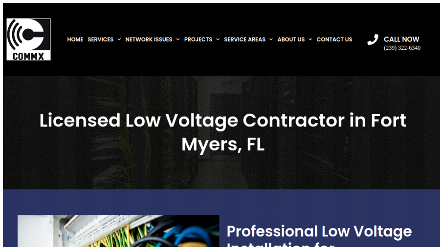 CommX Networks website