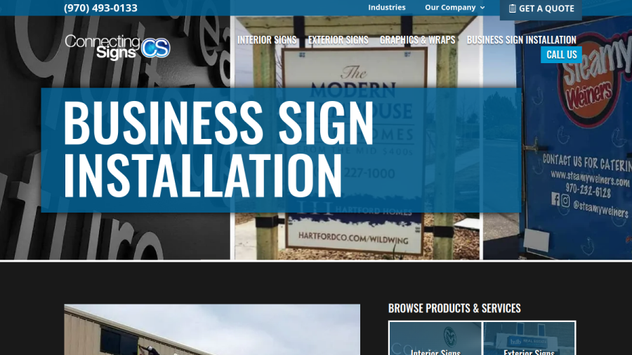 Connecting Signs website