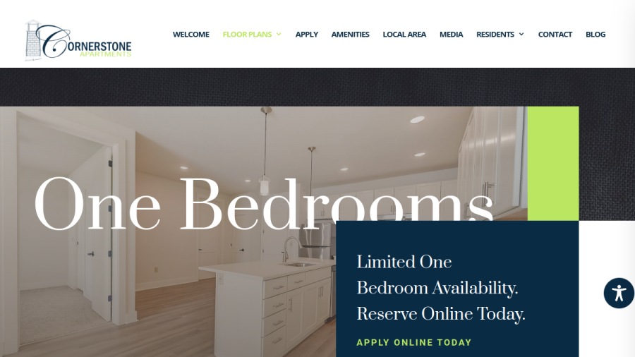 Cornerstone Apartments website