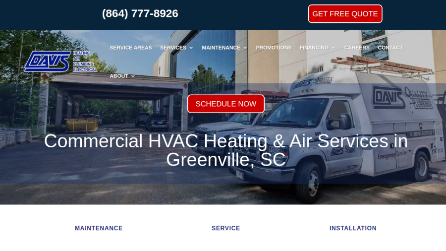 Davis Services, Inc. website screenshot