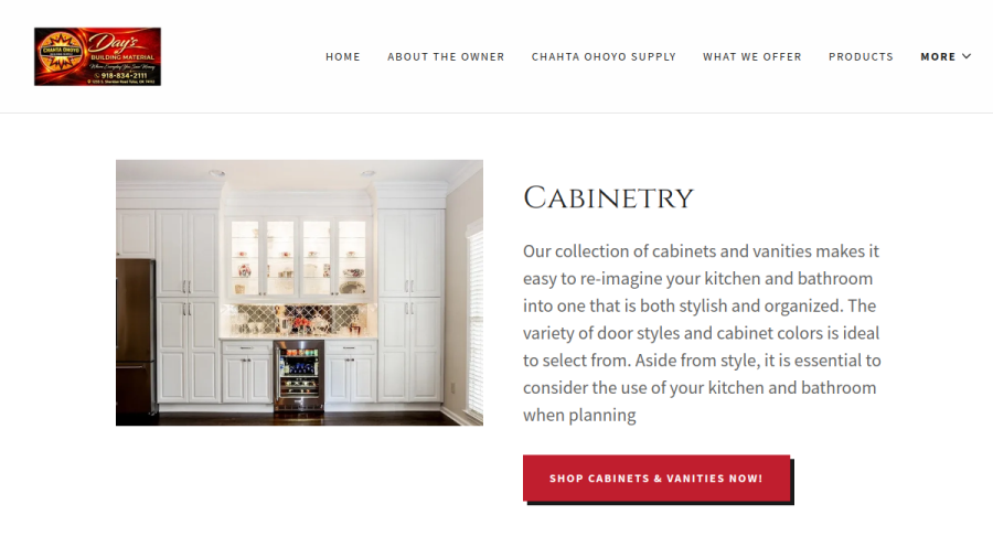 Days Building Material website
