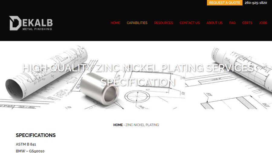Zinc Plating Thickness Specification website