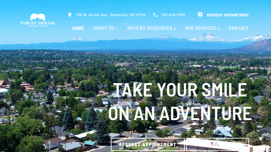 Screenshot of Brandon L Turley DMD PC website