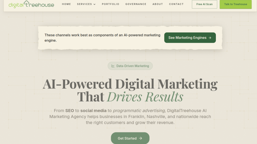 Screenshot of the Website Designer Franklin - DigitalTreehouse website