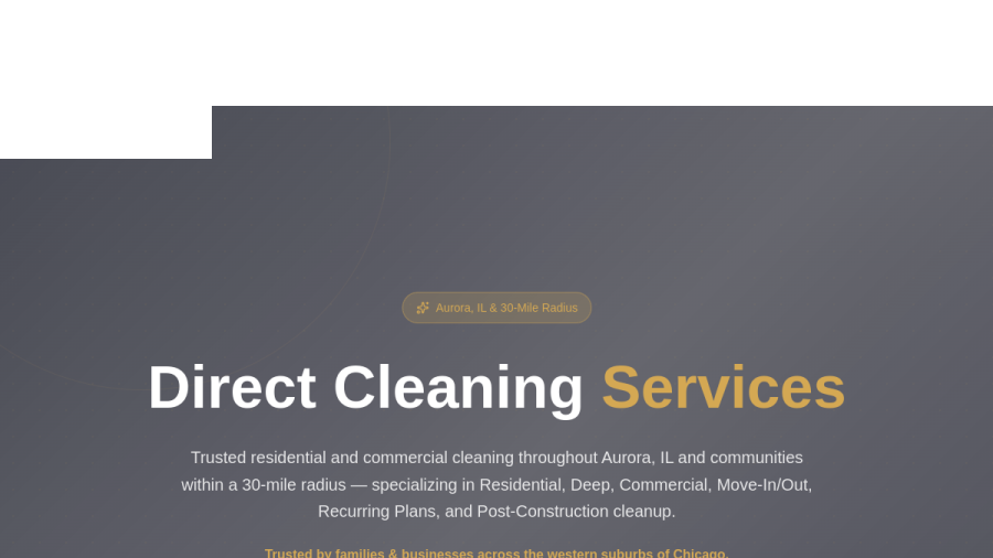 Direct Cleaning Service website preview