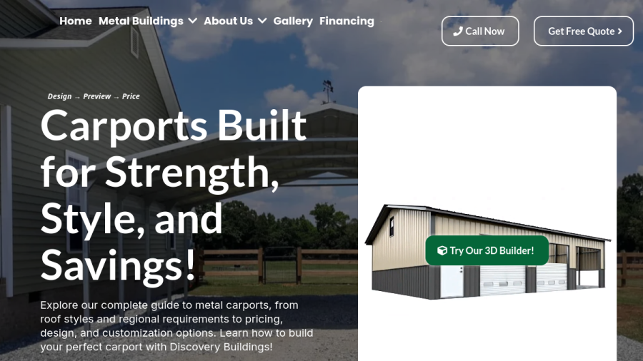 Discovery Buildings website